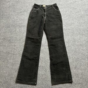 Sybilla Corduroy‎ Pants Women's Size 27 Black Straight Leg High Rise